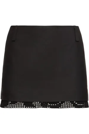 MAGDA BUTRYM Silk Lace Mini Skirt