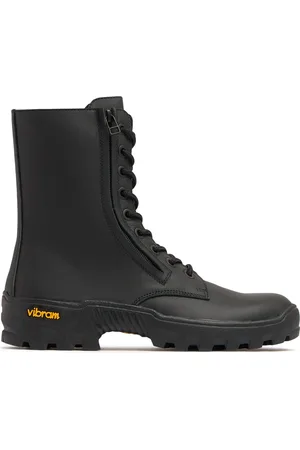 YOHJI YAMAMOTO Commando Leather Combat Boots