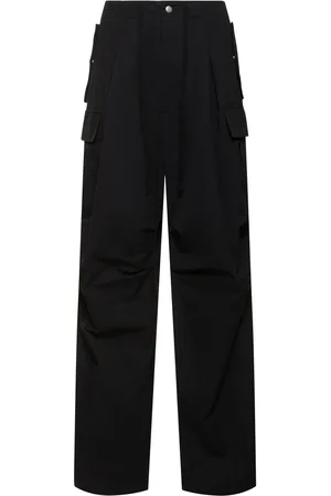 Alexander McQueen Pleated Technical & Cotton Cargo Pants
