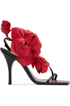 MAGDA BUTRYM 105mm Leather Flower Sandals