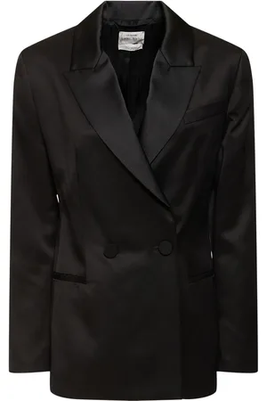 FORTE FORTE Viscose & Wool Faille Tuxedo Jacket