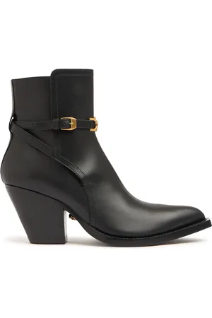 VERSACE 65mm Camperos Leather Boots