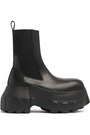 Rick Owens 60mm Beatle Mega Tractor Leather Boots