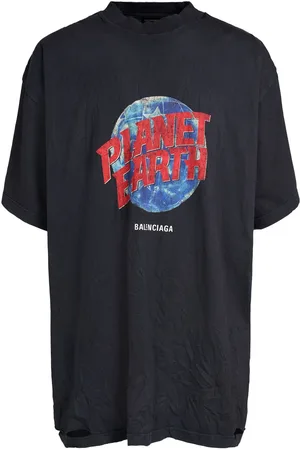 Balenciaga Planet Heart Vintage Cotton T-shirt