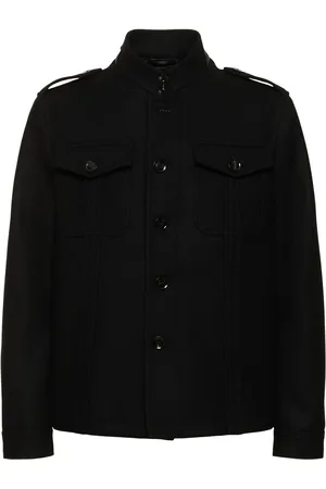 Tom Ford Japanese Felt Stand Collar Casual Jacket