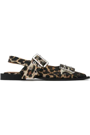 Ganni 20mm Chunky Buckle Ballerinas