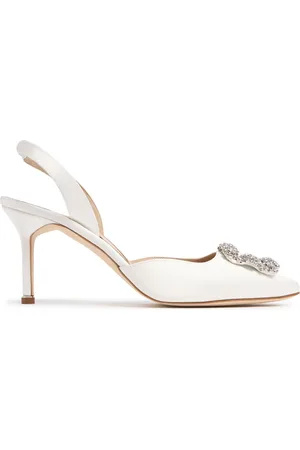 Manolo Blahnik 70mm Hangisli Satin Pumps