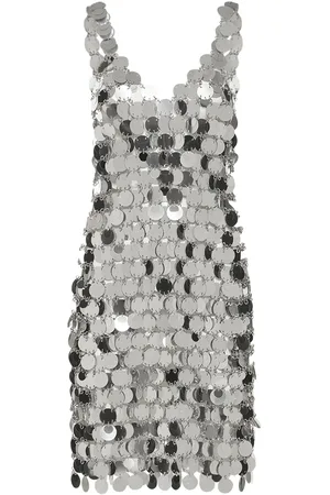 Paco rabanne Sequin Embellished V Neck Mini Dress