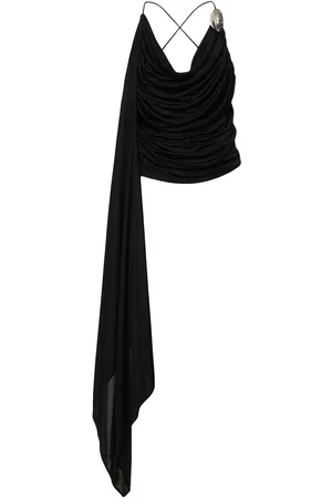 GIUSEPPE DI MORABITO Draped Viscose Jersey Top