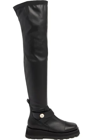 Jimmy Choo 40mm Meena Leather Boots
