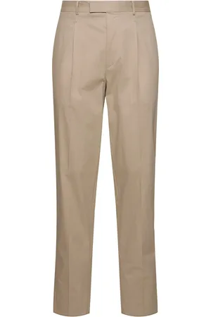 Ermenegildo Zegna Single Pleat Premium Cotton Blend Pants