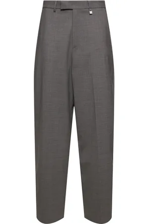 GIUSEPPE DI MORABITO Stretch Wool Wide Pants