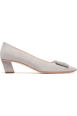 Roger Vivier 45mm Belle Vivier Suede Pumps