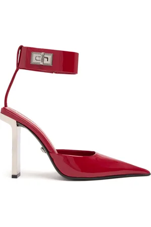 VERSACE 105mm Patent Leather Pumps