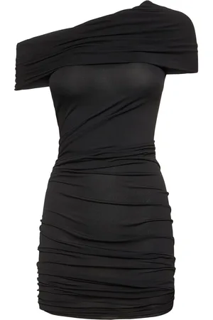 Rick Owens Lola Draped Jersey Mini Dress
