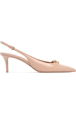 VALENTINO GARAVANI 60mm Vlogo Leather Slingbacks