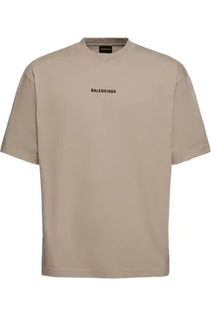 Balenciaga Vintage Effect Cotton Jersey T-shirt