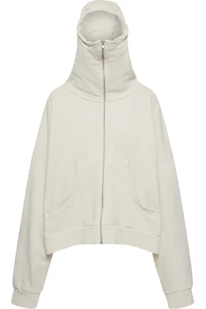 Entire Studios Washed Cotton Full-zip Hoodie