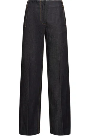 Tory Burch Mid Rise Straight Denim Jeans