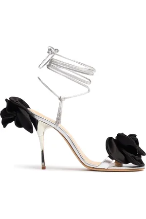 MAGDA BUTRYM 105mm Flower Leather Sandals