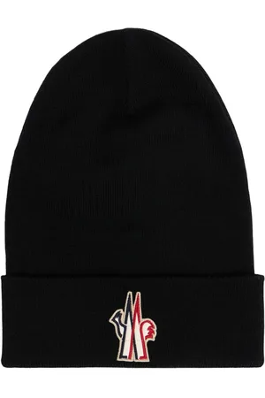 Moncler Logo Wool Knit Beanie Hat