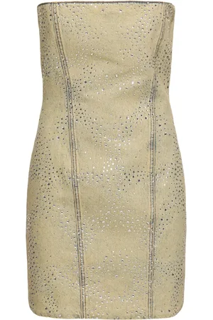 GIUSEPPE DI MORABITO Cotton Denim Mini Dress