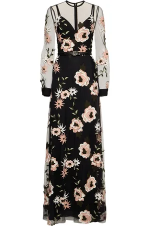 Elie saab Embroidered Tulle Long Dress