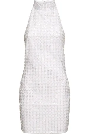 ROTATE Beaded Halter Neck Mini Dress