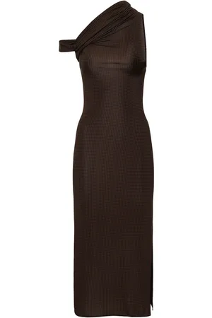 Courrèges Twist Crepe Jersey Midi Dress