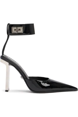 VERSACE 105mm Patent Leather Pumps