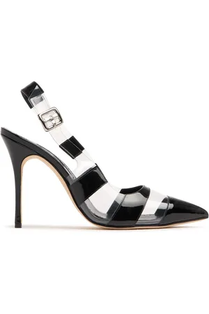 Manolo Blahnik 105mm Fabio Patent Leather & Pvc Pumps