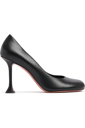 Amina Muaddi 95mm Iris Leather Pumps