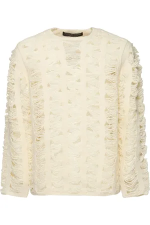 Comme des Garçons Open Knit Wool Jersey Sweater