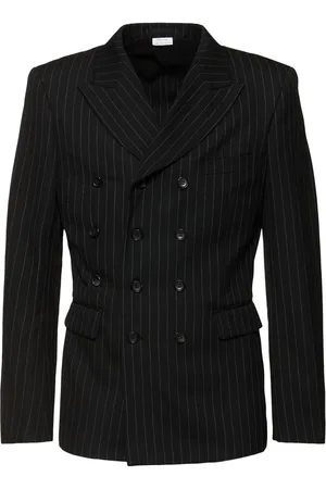 Comme des Garçons Pinstripe Stretch Wool Gabardine Blazer