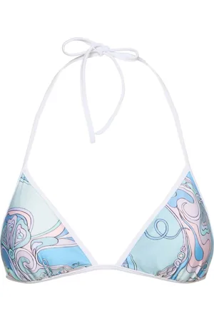 Puccini Printed Lycra Triangle Bikini Top