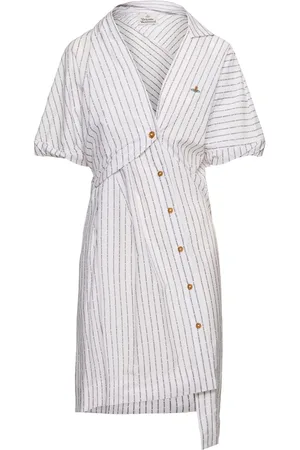 Vivienne Westwood Natalia Asymmetric Poplin Shirt Dress
