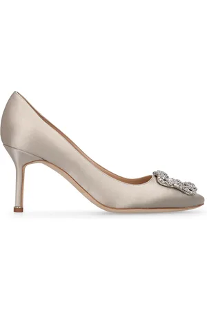 Manolo Blahnik 70mm Hangisi Satin Pumps