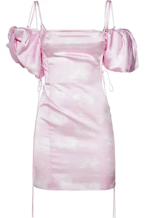 Jacquemus La Mini Robe Chouchou Satin Mini Dress