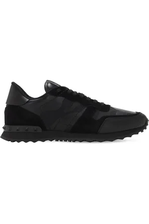 VALENTINO GARAVANI Rock Runner Leather & Canvas Sneakers