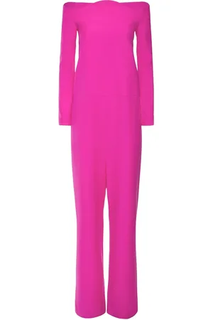 VALENTINO Wool & Silk Crepe Couture Jumpsuit