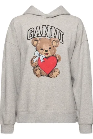 Ganni Isoli Bear Oversize Sweatshirt Hoodie