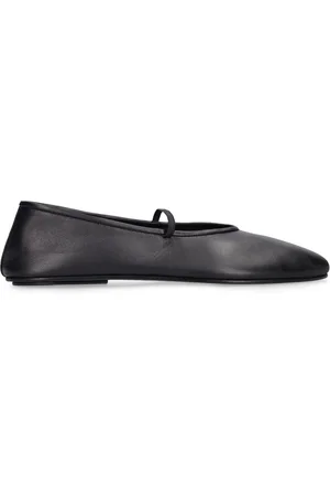 The Row 10mm Elastic Ballet Leather Flats