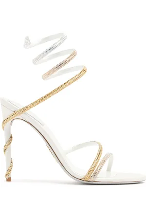 RENE CAOVILLA 105mm Satin & Crystal Sandals