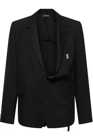 ANN DEMEULEMEESTER Galm Deconstructed Asymmetric Blazer