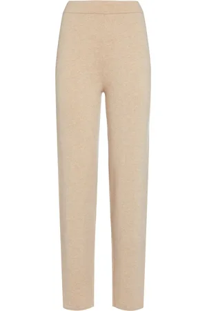 Max Mara Larix Cashmere Blend Knit Straight Pants