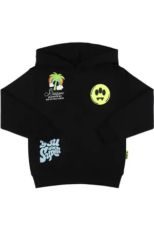 BARROW Printed Cotton Sweatshirt Hoodie