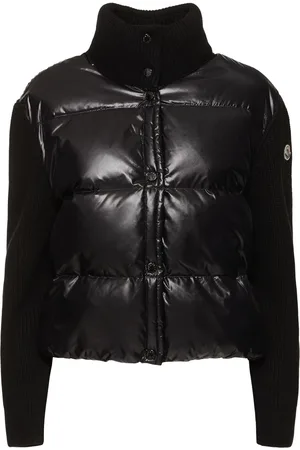 Moncler Wool & Nylon Down Cardigan Jacket