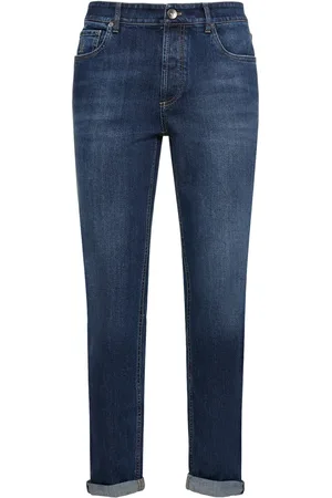 Brunello Cucinelli Stonewashed Cotton Denim Jeans