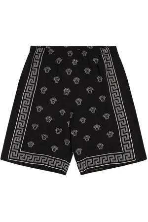 VERSACE Printed Viscose Shorts