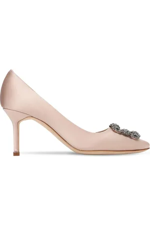 Manolo Blahnik 70mm Hangisi Satin Pumps